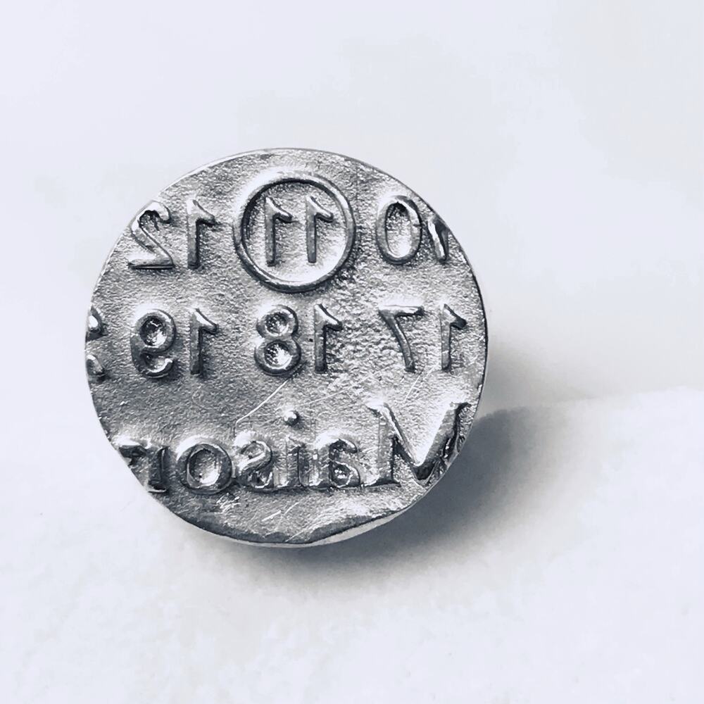 Maison Margiela Large Solid Silver Brushed Matte … - image 1